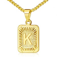 Gold Initial Necklace for Women Mothers Day Necklaces Letter Pendant K Necklaces