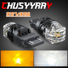 Pair Upgraded 3157 3156 4157 LED Backup Reverse Light Bulbs Super Bright White A