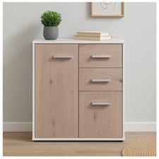 Kommode Nina 4 Weiß Artisaneiche HTI-Living