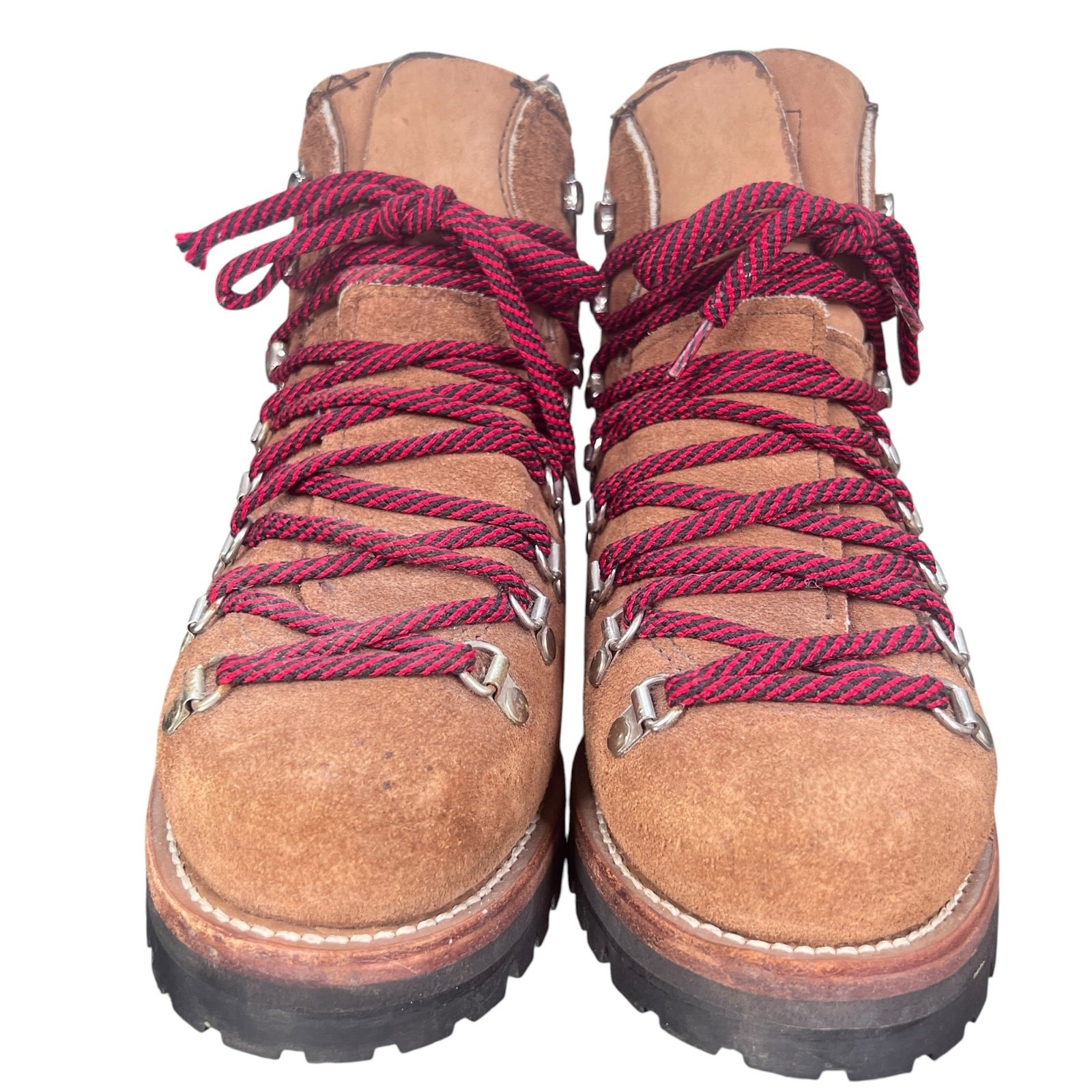 Vintage Dexter Men's Brown Suede D-Ring Hiking Boots … - Gem