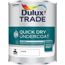 Dulux Quick Dry Undercoat, Gloss White, 1L 