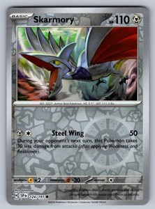 Skarmory 124/191 Surging Sparks Reverse Holo Common