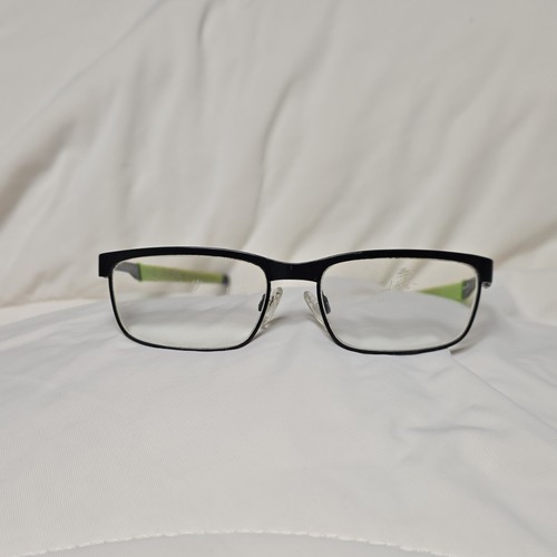 Oakley Steel Plate XS Metal Rectangular Eyeglasses Black OY3002-0410