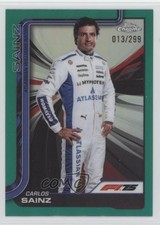 2025 Topps Chrome Formula 1 F1 Drivers Teal Refractor /299 Carlos Sainz Jr 0kr0
