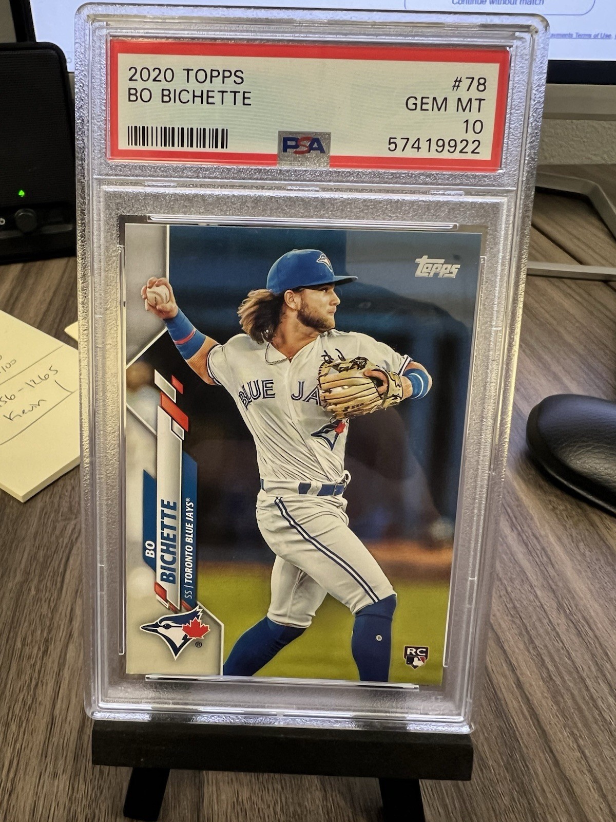 2020 Topps Chrome Bo Bichette #78 Rookie PSA 10 Gem Mint