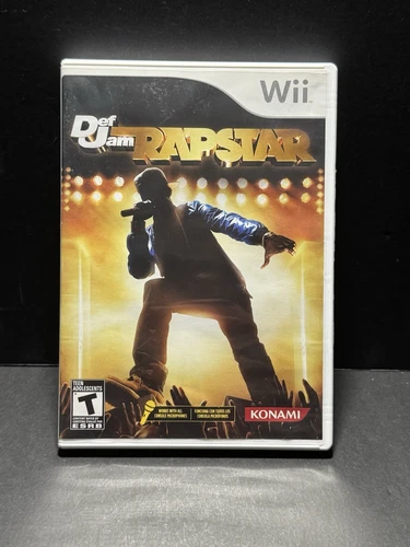 Def Jam Rapstar 2010 Nintendo Wii Game Complete CIB Konami 2Pac 50 Cent Snoop
