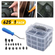 For Ford 625Pcs Car Bumper Hood Clips Retainer Rivet Fastener Fender Push*Pin