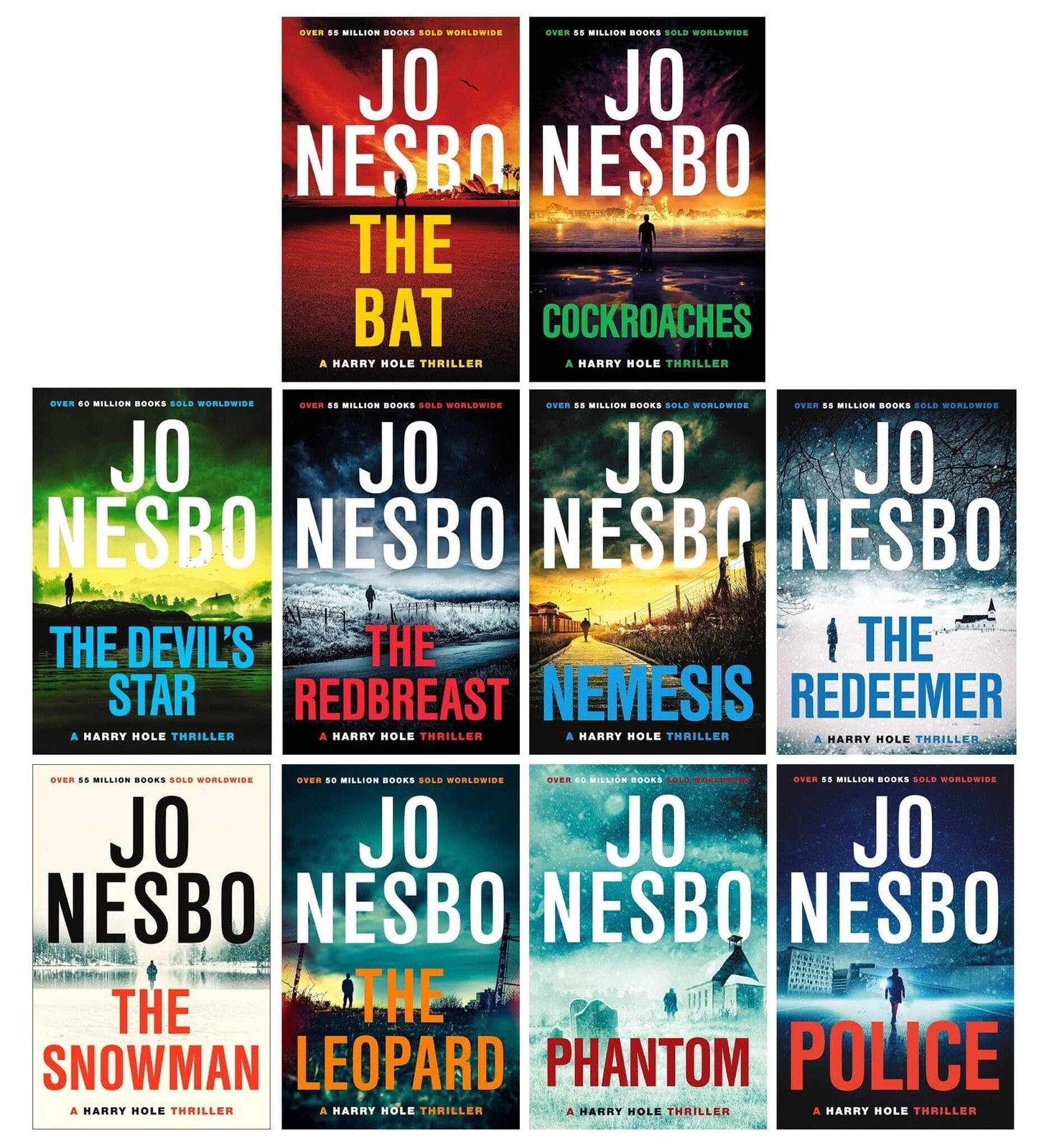 Harry Hole Series 1-10 Books Collection Set by Jo Nesbo Police, Phantom, The Bat - Image 11