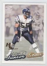 1999 Pacific Paramount Holo-Silver Missing Serial Number Junior Seau HOF 0a1