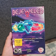 Bejeweled 2 Deluxe PC CD-Rom 2004 Windows Orig Box Never Opened In Box