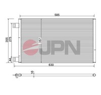 JPN Kondensator Klimaanlage 60C9129-JPN FüR Mercedes Citan Tourer W415 Mixto 108
