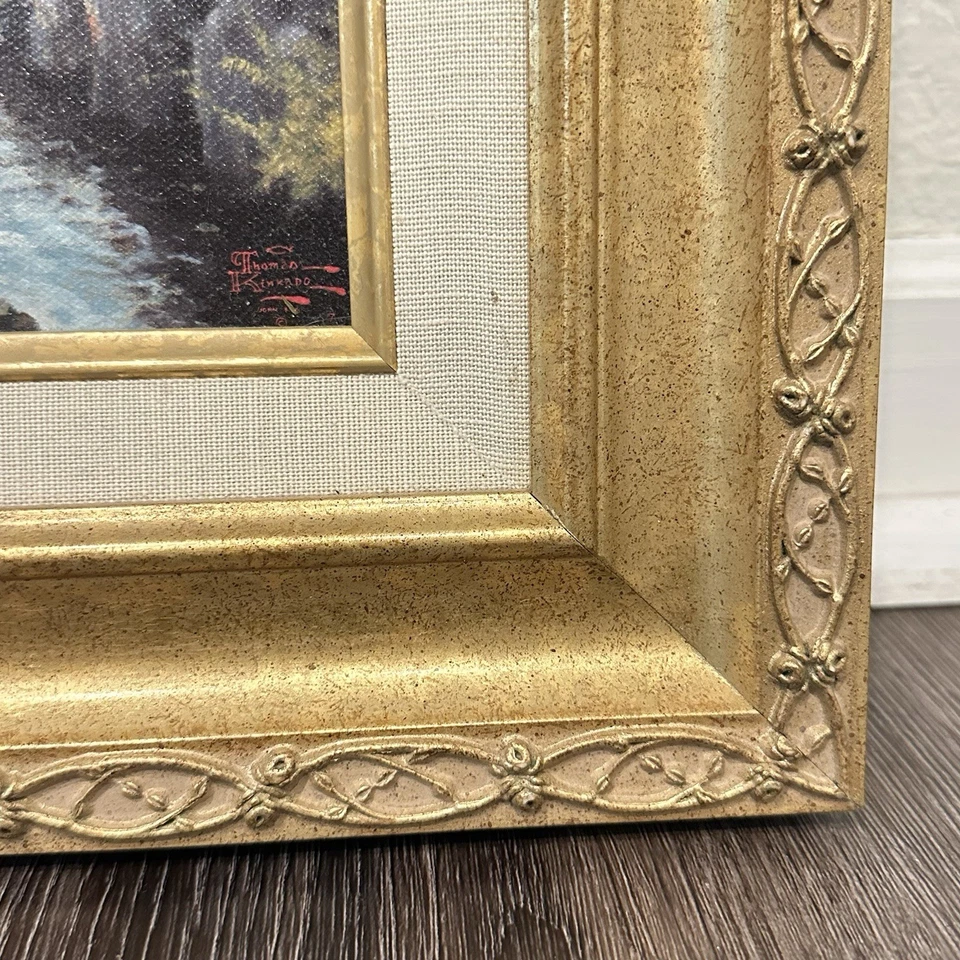 Lienzo Thomas Kinkade Puentes de Fe - Certificación de Autenticidad 18x22 Foto 3 de 4