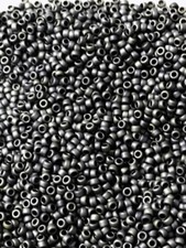 Vintage Round 15/0 Matte Gun Metal Gray TOHO Seed Beads 15 Grams BB85-5