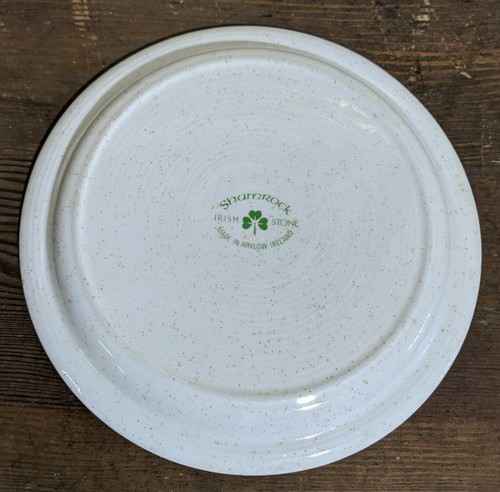 Vintage Arklow Ireland Shawn Lot Four Salad Plates Orange Brown Flowers Crazing - Picture 4 of 6