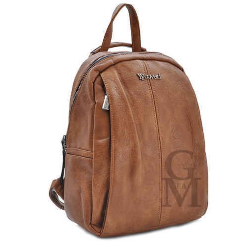 COVERI borsa TRASFORMABILE zaino 2in1 donna pelle cuoio spalla casual passeggio - Picture 7 of 16