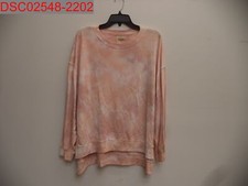 NWOT - Found Made In LA Women's Peach Pink Tie Dye Sweatshirt, Size M