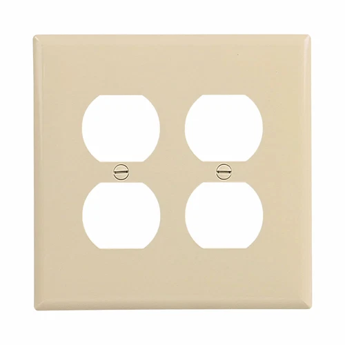 Eaton PJ82V EWD PJ82V Wallplate 2G Duplex Poly