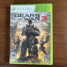 2 XBOX 360 GAMES GEARS OF WAR 1 COMPLETE & GEARS OF WAR 3 W/ STICKERS NO  MANUAL