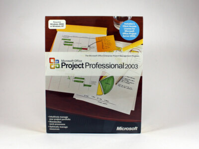 Original-Box, ungeöffnet: Microsoft Project 2003 Professional Vollversion - neu