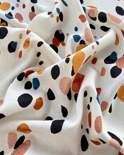 Minerva Exclusive Pebble Stone Linen Viscose Blend Fabric - POD - per metre - Picture 4 of 6