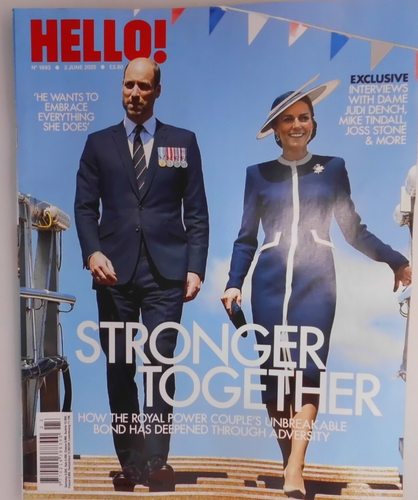 Hello! magazine 2nd June 2025 Royal power couple, Judi Dench, Mike Tindall &