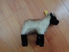 VINTAGE 1950'S STEIFF MOHAIR RUNNING MOUNTAIN SHEEP GOAT SOFT TOY EAN 1312,00