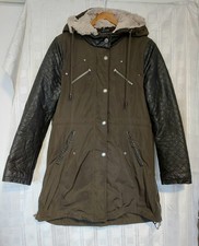 Taifun Separates Vgc Women's  Dark Khaki Weatherproof Mid Length Jacket Size 12