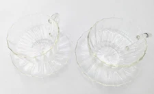 Tea cup and Saucer set, set of 2 cups and 2 saucers