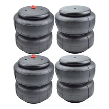 4pcs Standard 2600lbs Air Spring Suspension Bag Heavy Duty 1/2"npt Single Port