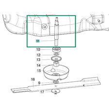 EUROSYSTEMS ALBERO SUPPORTO LAMA L.179.5 MM FALCIATUTTO CLASSICO MINIEFFE
