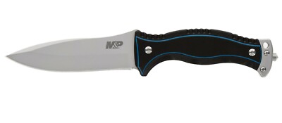 SW1122582 Smith&Wesson M&P Officer Fixed 8Cr13MoV Blade Black/Blue G10 Synthétiq