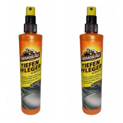 Armor All Kunststoffpflege Cockpitpflege 2x 300ml glänzend reinigt pflegt