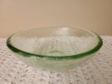 Fire and Light Recycled Glass 8" Bowl Green 1st Quality