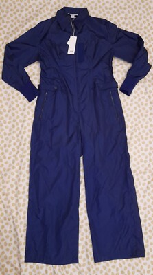 ADIDAS Y-3 CH1 SILK JUMPSUIT IN NAVY WOMEN'S SIZE LARGE HB3366