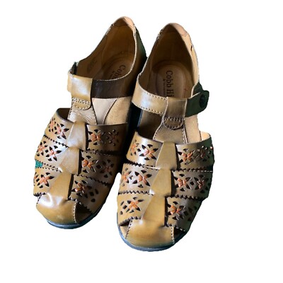 Cobb Hill Shoes By New Balance 10 W Brown Paige Leather Fisherman