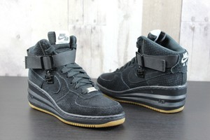 nike lunar force 1 black suede
