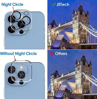 6 PCS Camera Lens Protector Tempered Glass Cover For iPhone 15 14 12Pro Max Min 