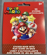 SUPER MARIO STICKER BOOK PLAY SCENE ON BACK