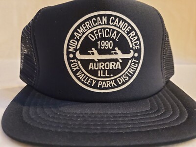 SPORTCO Mid-American Canoe Race NOS Rare 1990 Vintage Hat Cap, Aurora, Snapback!