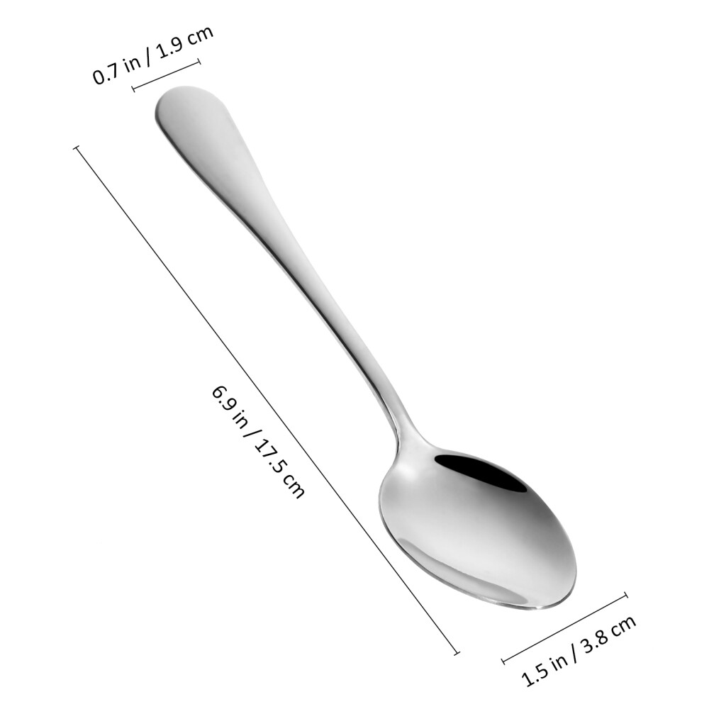 12 Pcs Tea Spoons Metal Teaspoons Soup Spoons Sugar Spoons Coffee