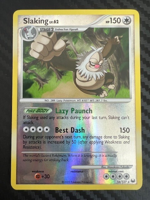 Pokemon TCG Slaking 16/127 Reverse Holo Platinum MP