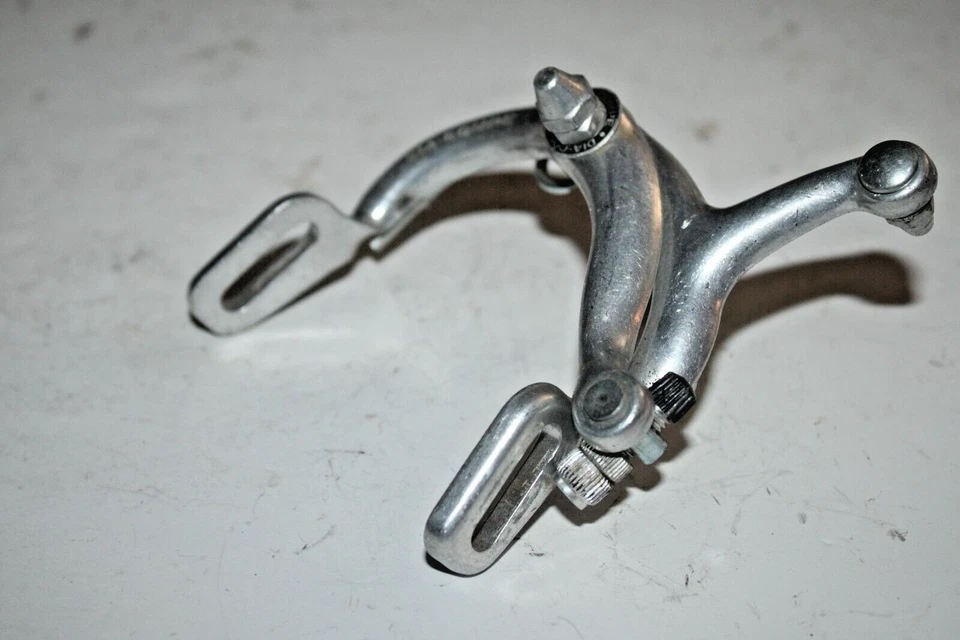 Pinza de freno Dia-Compe vintage 60-80 mm perno de tracción lateral plateado remitente de EE. UU. Foto 2 de 4