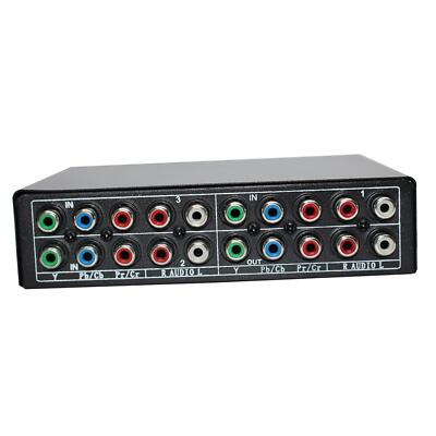 3 in 1 Out Component AV Video Switch Box für PS2 PS3 PS4 TV Plug & Play