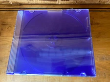 Memorex Slim Jewel CD/ DVD Purple Cases 5 mm w/ Inserts 10 Pack - NOB