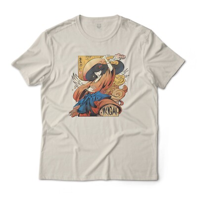 Ikigai 'Japanese Reason for Being' Art Graphic T-Shirt Unisex Lightweight Cotton