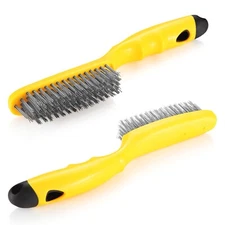 Stainless Steel Wire Brush 2 Pcs Heavy Duty Scratch for Dirt Rust Removal