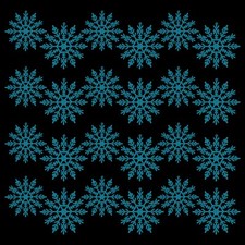 Image of 24 Pack Colourful Glitter Snowflakes Christmas Tree Hanging Pendant Decorations