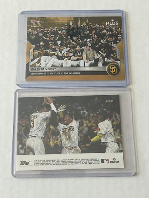 2022 Topps Now SAN DIEGO PADRES Postseason NLCS Team Set Bonus Card WINS NLDS