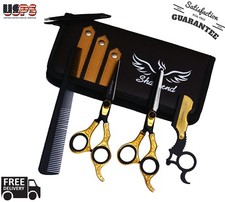 Barber Stainless Steel Best Mustache Beard Scissors Finger Rest Beard Trimming