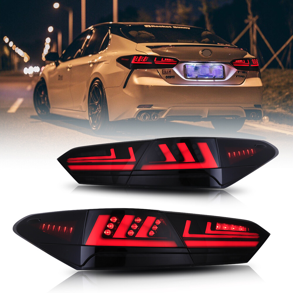 LED Tail Light Smoke For Toyota Camry 2018-2023 Rear Lamp Tail